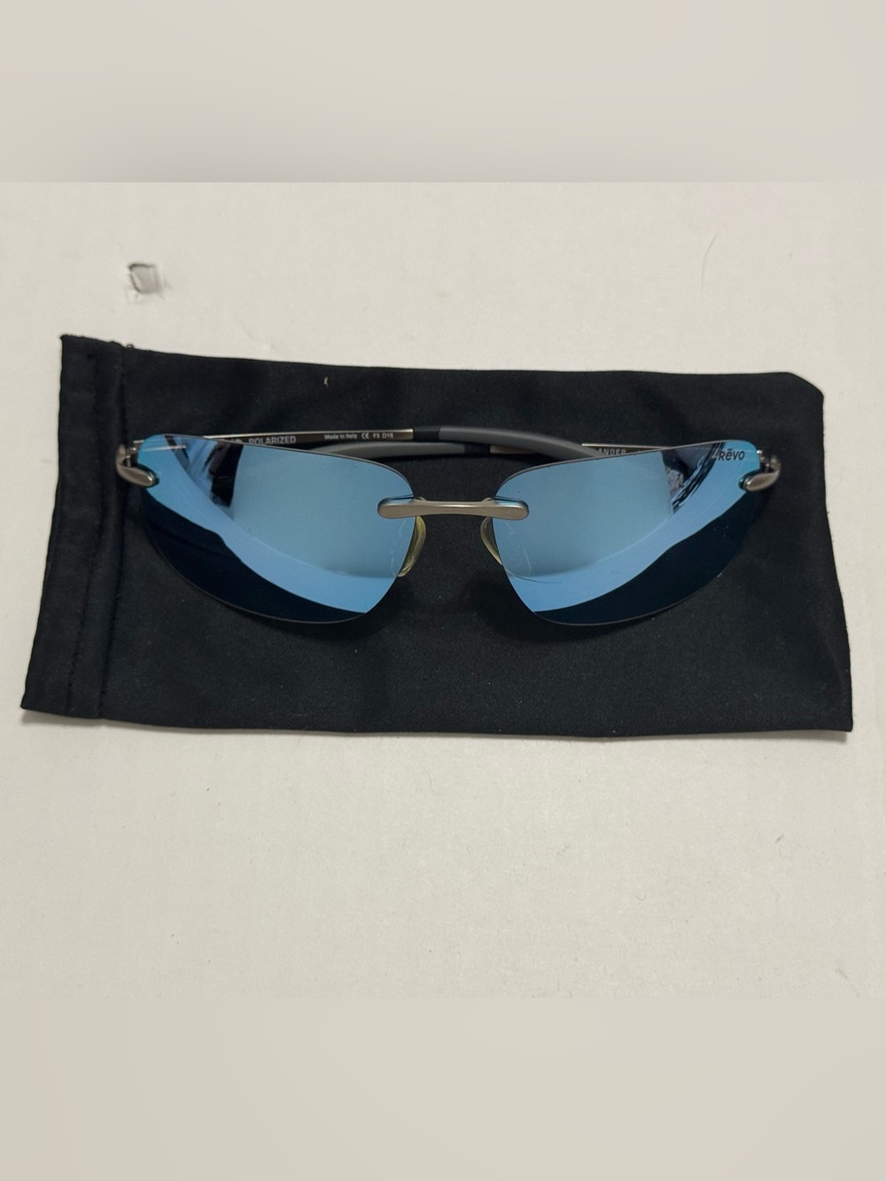 Revo Descend Polarized Sunglasses with Blue Mirror Lenses